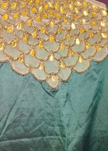 deep green Kurta Set with Dupatta 💖
