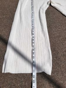 White Pleated Palazzo Pants