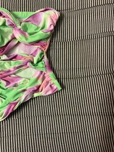 Strapless Tie-Dye top