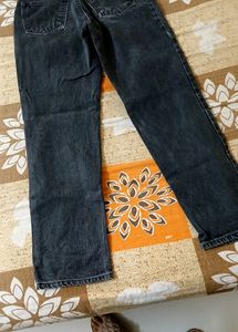 Black Charcoal Mom Fit Jeans