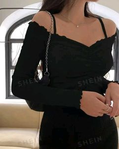 Elegant Black Top &amp; Lavender Tulle Skirt Set