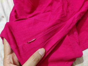 FabAlley Women Pink Solid Fit &amp; Flare Dress