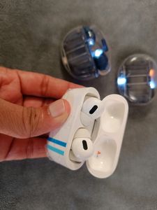 2 Transparent Gaming earbuds + Airpodes good new