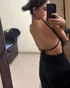 Black backless jumpsuit