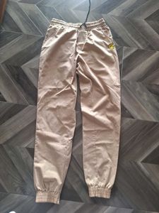 Khaki Joggers with Smiley Face