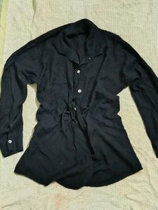 Classic Black Button-Up Shirt