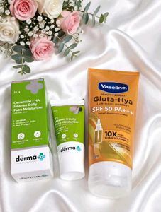 PACK of 3 the Derma co moisturizer and sunscreen d