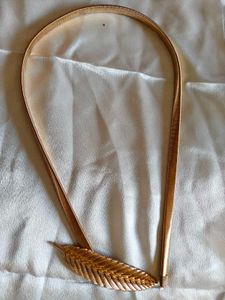Gold Feather Elastic Belt