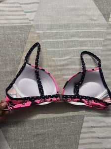 Pink Butterfly Bikini Top