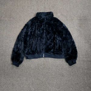 Fuzzy Black Jacket Unisex