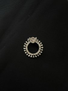 Rhinestone Circle Brooch