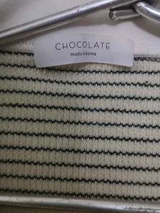 Balck and white striped crop top