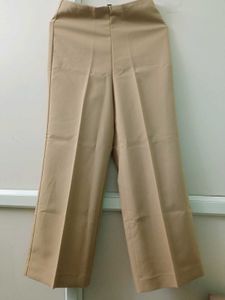 Khaki Wide-Leg Trousers WESTSIDE
