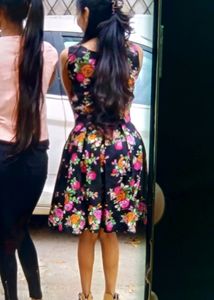 Black Floral Frock