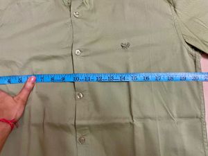 Men's Sea Green Long Sleeve Button-Up Shirt
