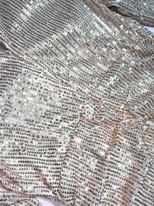 Sparkly Sequined Ruched Mini Dress