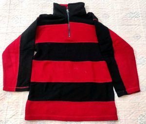 Striped Fleece Pullover