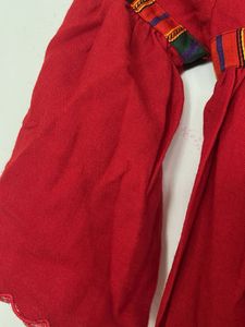 Red Embroidered Baby Girl Dress