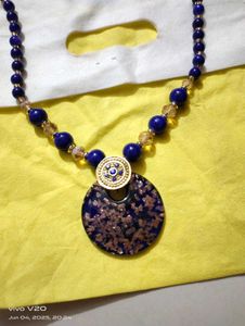 Blue Beaded Necklace