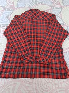 Vintage Red Plaid Flannel Shirt