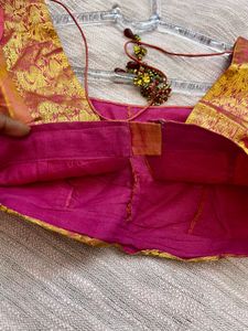 Tarun Tahiliani Designer Pink Blouse (No Tag)