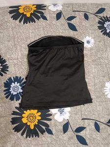 Black Strapless Tube Top