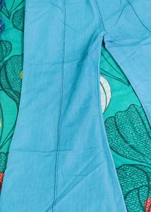 Light Blue Wide Leg Pants