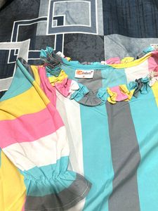 Wedani Multicolor Blouson Top