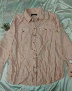 M&amp;S Pink Long Sleeve Shirt