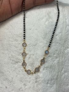 Elegant Mangalsutra with Crystal Accents