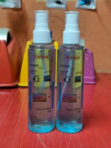 Kelso Screen Cleaner Spray &amp; Microfiber Cloths Set