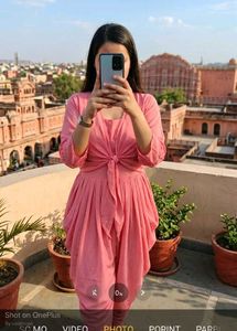 Pink Jumpsuit with Shrug