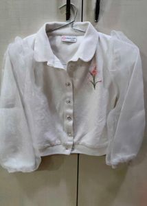 Girls Pink Skirt &amp; White Top Set