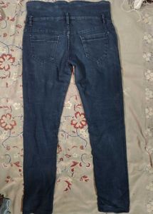 High Waisted Blue Denim Jeans