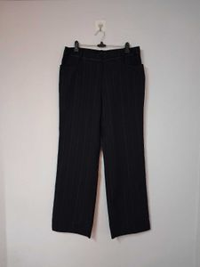 Pinstripe Wide Leg Pants