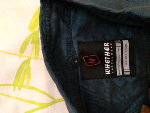 Men's Blue Button-Up Shirt