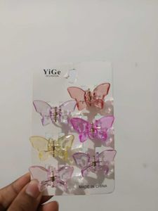 Butterfly Hair Clips Set
