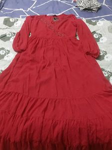 Beautiful Red Flowy Dress