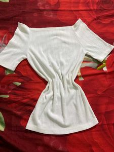 White Off-Shoulder Top