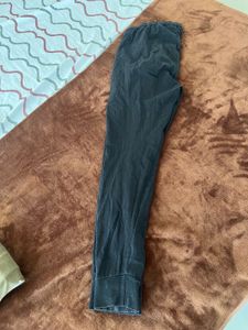 Black Joggers with Lightning Bolt Accents