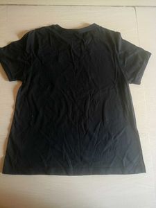 Black "Lucky" Beaded T-Shirt