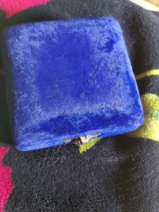 Vintage Blue Velvet Box bangle