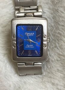 Omax Blue Dial Watch with Casio Strap