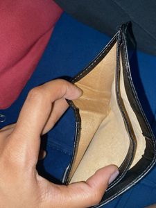 Sleek Black Leather Card Holder