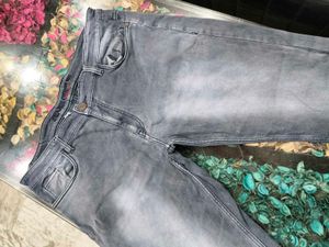 Men's Grey Wash Denim Jeans
