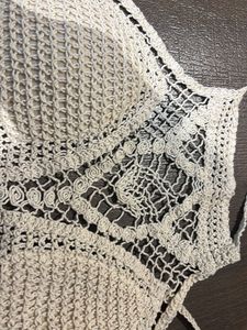 Boho Crochet Bikini Top with Sequins