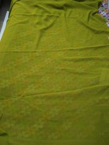 New Green Embellished Saree with blouse piece