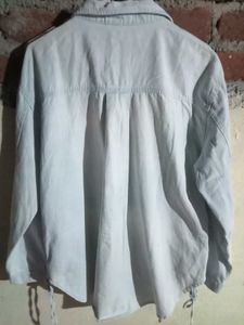 it's girls oversized denim shirt