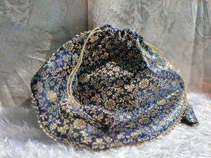 Elegant Floral Print Potli Bag