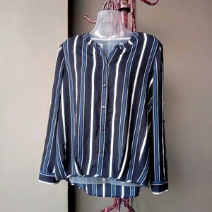 Striped Button-Down Shirt